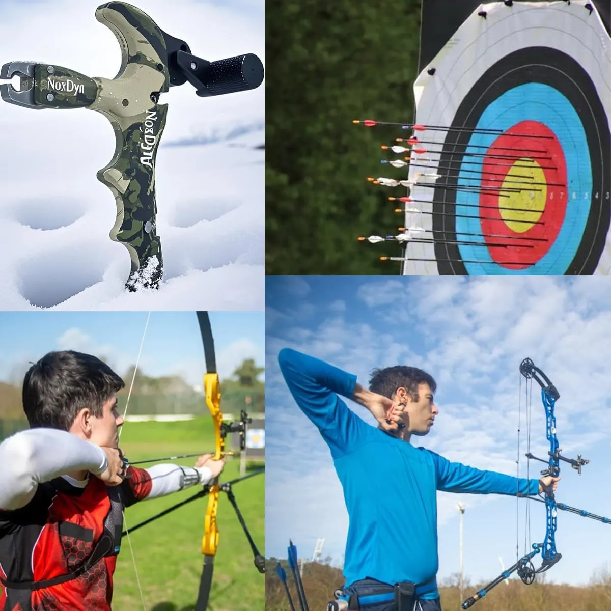 Bow Release for Compound Bow, Archery Release 360° Rotatable Thumb Release for Compound Bow