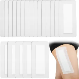 Breathable Knee Replacement Surgery Island Dressing 4"x8" Bordered Gauze Adhesive Patches with Non-Stick Pad for Hip Back Elbow Abdominal Spine Surgery Long Incision Wounds Cover (Pack of 20)