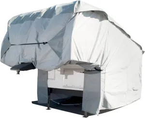 Budge Premier Fifth Wheel RV Cover Fits Fifth Wheel RVs up to 44' Long (Gray, Polyester), 528" L x 102" W x 108" H
