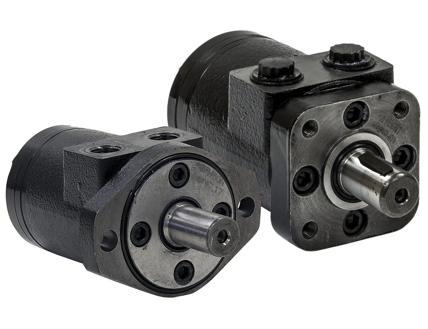 Buyers Products CM004P Hydraulic Motor, 4 Bolt Mount Type, 0.25" Shaft Keyway, 1" Round Shaft, 1/2" NPT, 3.1 CIR Displacement