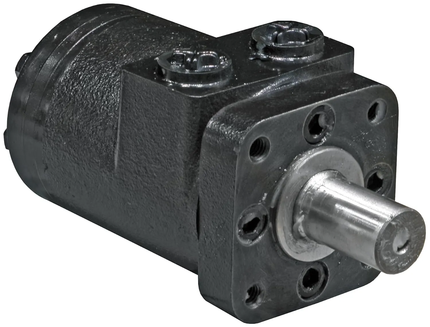 Buyers Products CM004P Hydraulic Motor, 4 Bolt Mount Type, 0.25" Shaft Keyway, 1" Round Shaft, 1/2" NPT, 3.1 CIR Displacement