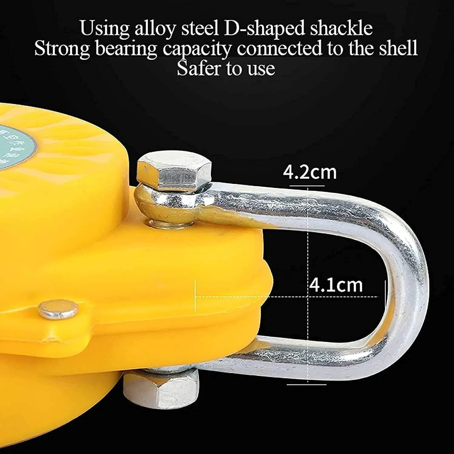 Cable Safety Fall Protection Retractable Lanyard, Self Retracting Lifeline with Buffer, 150kg Load, 7m for Rock Climbing & Construction