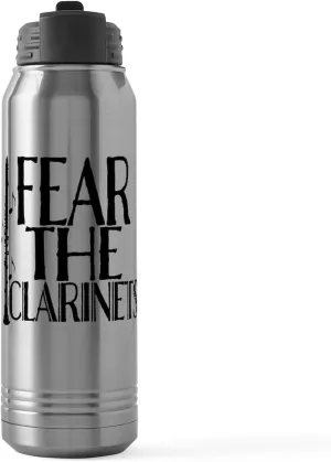 CafePress Fear The Clarinets 30 Oz Stainless Steel Water Bottle 30 oz (887 ml) Stainless Steel Water Bottle