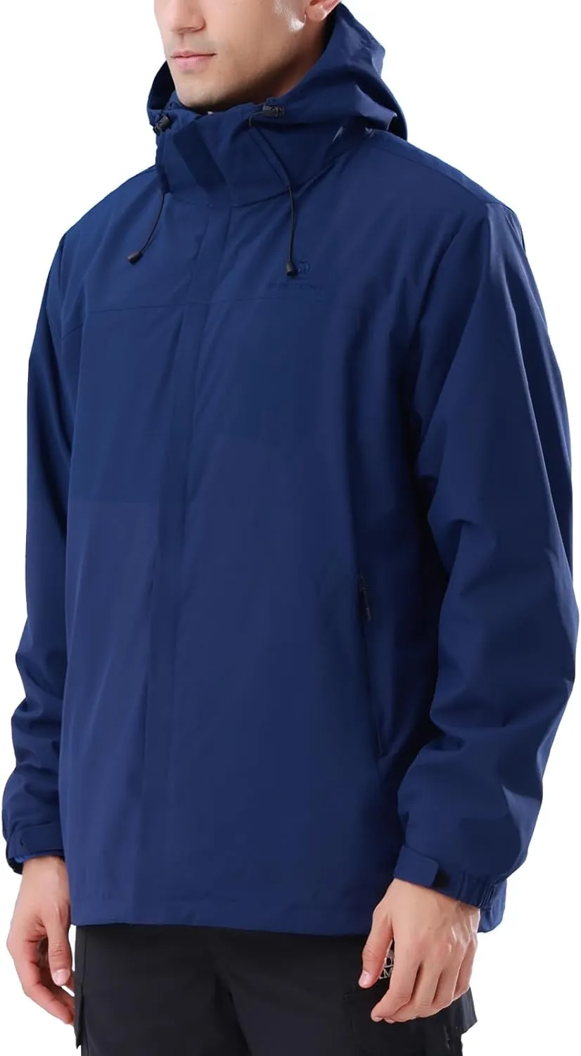 CAMEL CROWN Men's Winter Ski Jacket 3 in 1 Mountain Snow Waterproof Coat Warm Snowboard Jacket with Hooded