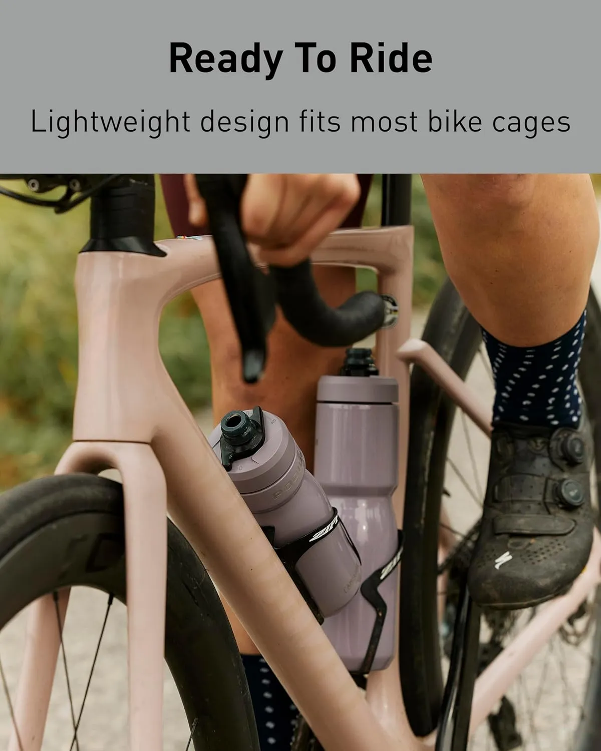 CamelBak Podium Steel Insulated Stainless Steel Bike Water Bottle – for Cycling, Fitness & Sports- Fits Most Bike Cages, 18oz - Stone