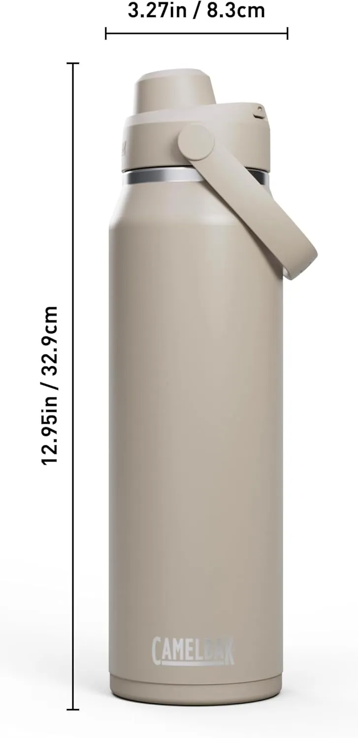 CamelBak Thrive Chug Water Bottle 32oz - Insulated Stainless Steel, Stone
