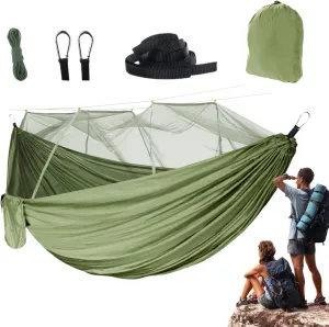 Camp Hammock | Sturdy Outdoor Camping Hammock Net,Breathable Compact Waterproof Lightweight Camping Accessories for Backyard Hiking Travel Backpacking Survival Outside Outdoor