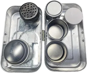 Camping Coffee Maker Kit Portable Collectible Stainless Steel Compact for Outdoor Hiking