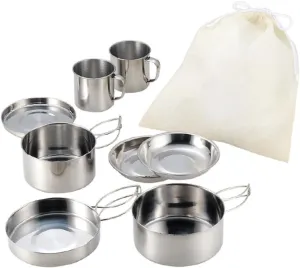 Camping Cooking Pot Multifunctional Pot Set Odlan Cookware Portable Camping Cookware Set Cooking Supplies