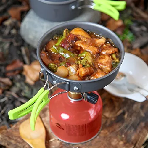 Camping Cookware Mess Kit for Backpacking Gear – Camping Cooking Set