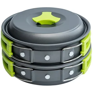 Camping Cookware Mess Kit for Backpacking Gear – Camping Cooking Set