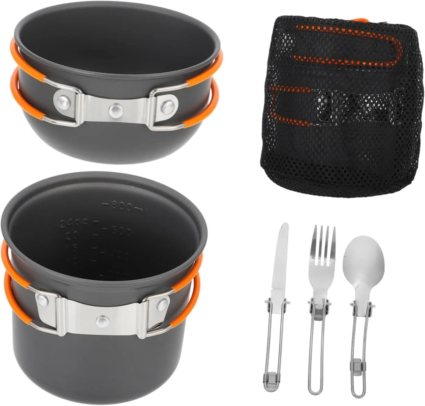 Camping Cookware Set 1-2 Person Portable Cooking Supplies Outdoor Cooking Kit