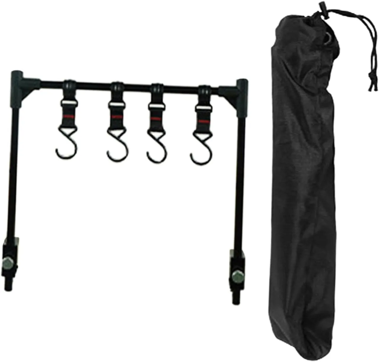 Camping Folding Rack Multiuse Cookware Hanging Rack Outside for BBQ Picnic Backpacking