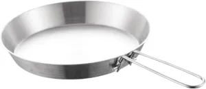 Camping Fry Pan Cookware Folding Handle Easy to Clean Heat Resistant Easy to Carry Portable Non Stick Skillet Pancake Maker, 12cm