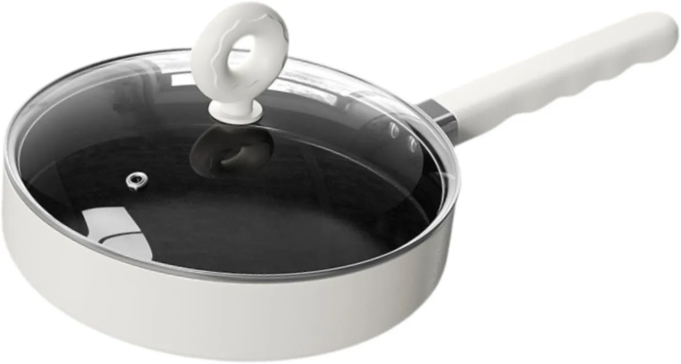 Camping Frying Pan Flat Griddle Pan Non Stick Gift Tableware Equipment with Lid Kitchen Cookware for Home Fishing Backpacking