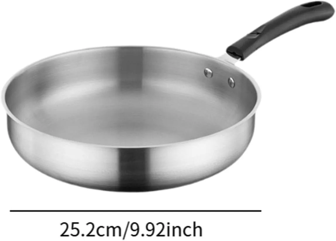 Camping Frying Pan Skillet Non Stick Cooker Cookware Portable Flat Griddle Deep Fry Pan for Backpacking Camping Indoor Picnic