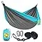Camping Hammock Double & Single Portable Hammocks w/ 2 Tree Straps & Carry Bag