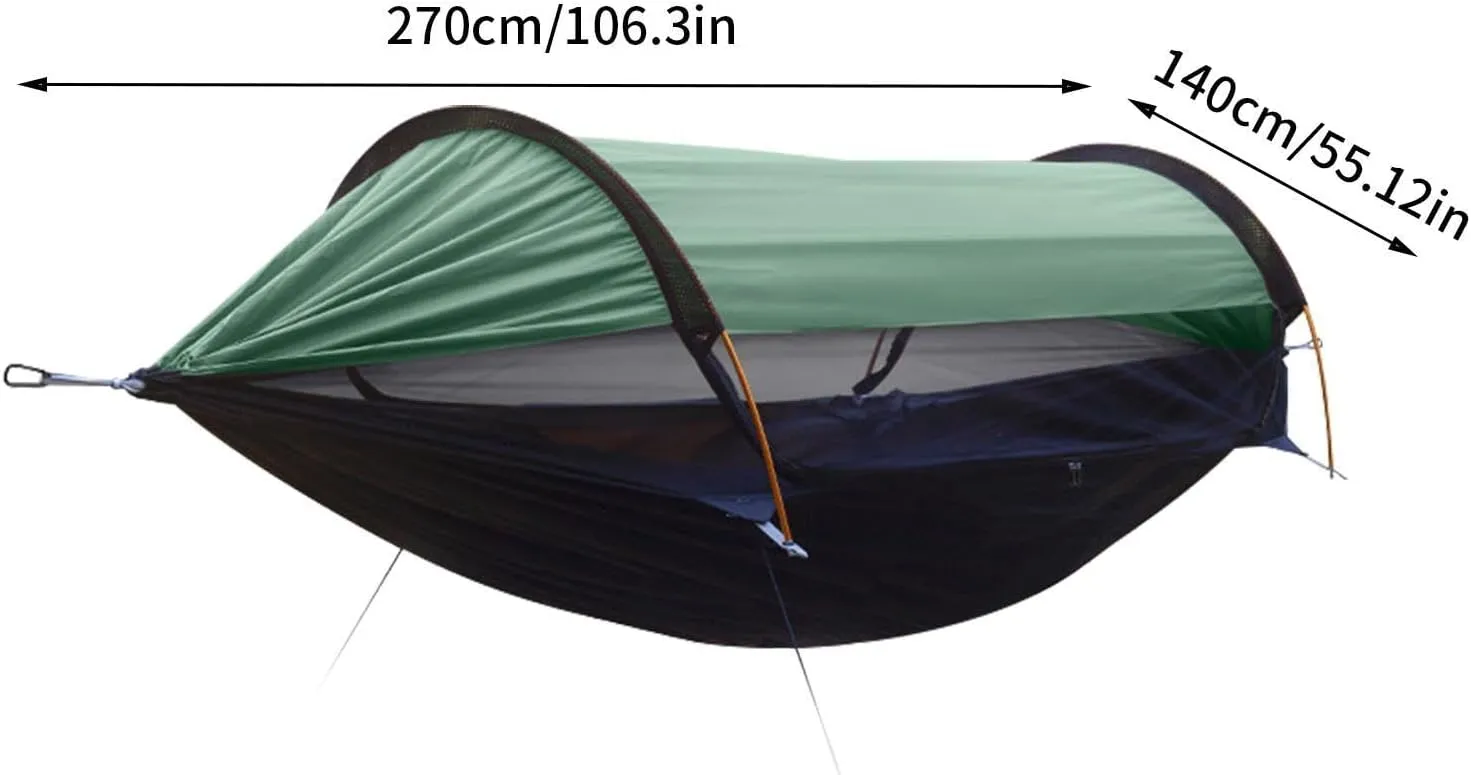 Camping Hammock | Nylon Portable Hammock Tent | Lightweight Travel Hammock | Hammock Net, Anti Rollover Jungle Hammock, Professional Camping Hammock, Double Hammock, Sleeping Hammock Bed