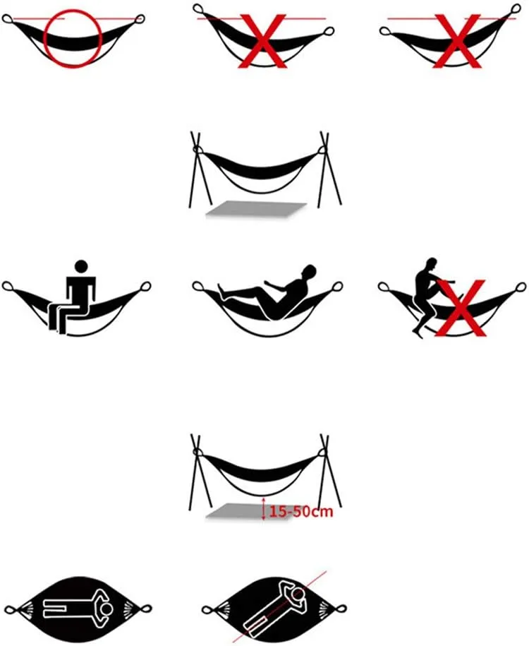 Camping Hammock - Portable Hammock, Best Parachute Double Hammock for Backpacking, Camping, Travel, Beach, Yard.