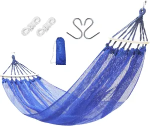 Camping Hammock, Portable Hammock, Ice Silk Hammock Swing, Ice Silk Swing Bed, Sturdy Portable Soft Cooling Hammock Bed, Breathable Mesh Hammock for Garden, Patio and Backyard
