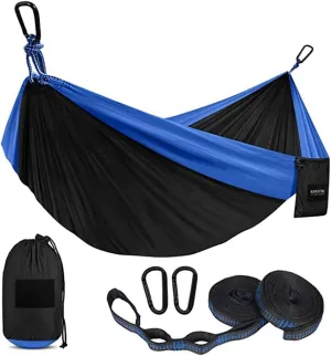 Camping Hammock Sleeping Swing Single & Double Person Outdoor Travel Relax Leisure Hanging Bed for Home Yard Beach Relaxation Backpacking Travel Hiking
