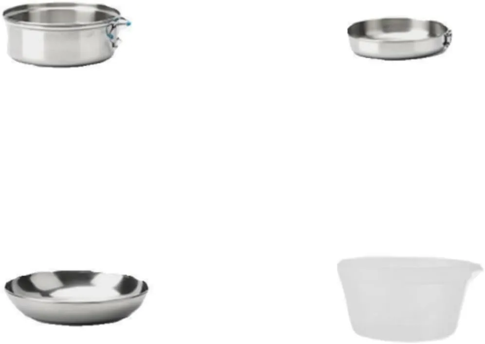 Camping Kitchen Utensil Outdoor Stainless Steel Pot Set Pot Set Camping Hiking Portable Folding Cooker for Outdoor Cooking