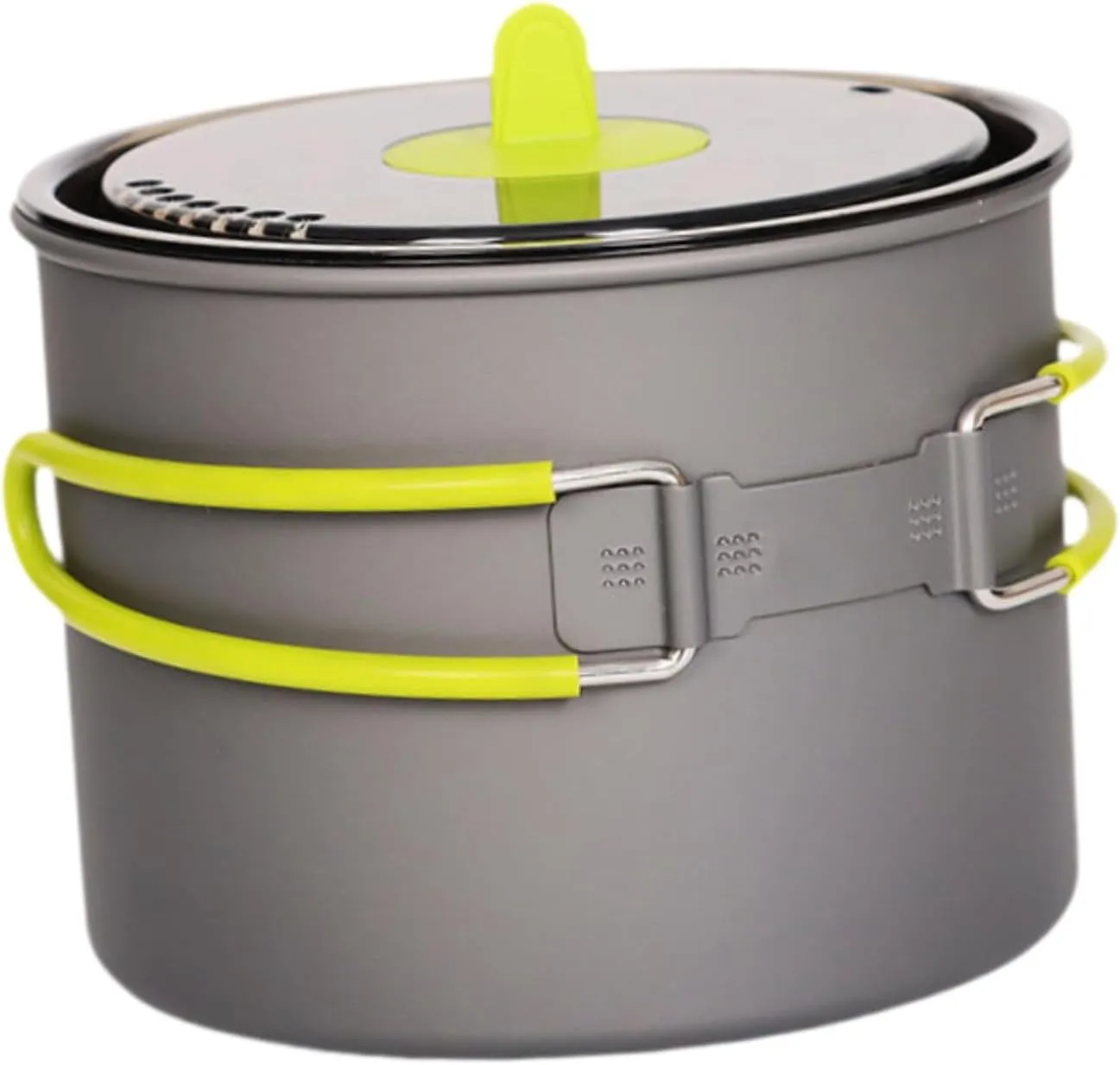 Camping Pot Outdoor Cook Gear Nonstick Foldable Handle Multipurpose Portable Pot