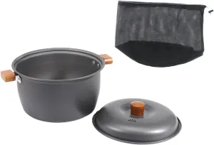 Camping Soup Pot Cookware Portable Aluminum Compact Accessories with Lid Outdoor