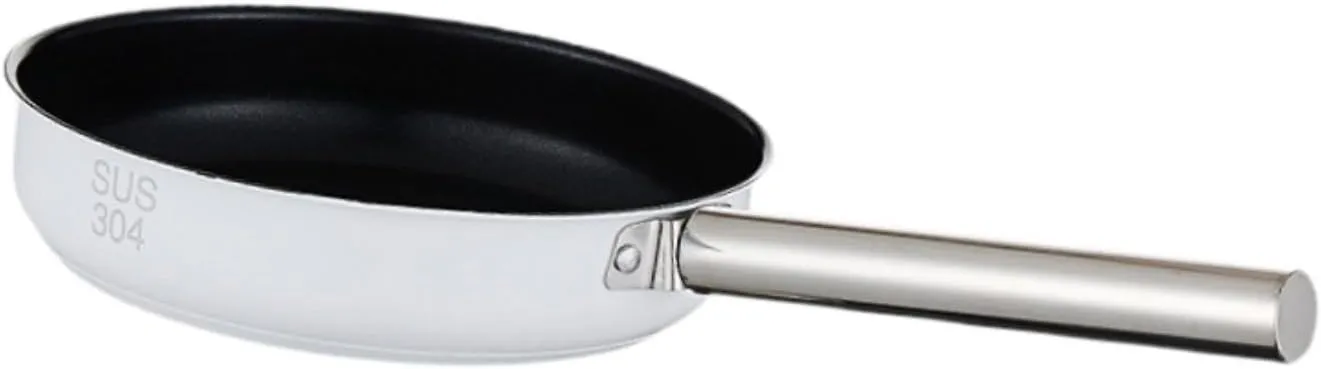 Camping Stainless Steel Frying Pan Nonstick Flat Griddle Pan Fashion Kitchen Cookware with Removable Handle for Party Picnics