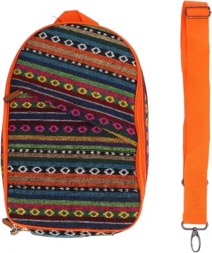 Camping Utensil Bag Compact Design Polyester Portable Widely Used Camping Utensil Organizer for BBQ Camp Cookware Kitchen Kit (Orange)