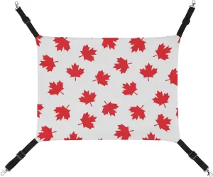 Canada Maple Leaf Hanging Cat Bed Soft Breathable Pet Hammock for Cage Pet Sleeper for Kitten Ferret Puppy Rabbit, style, 20240327