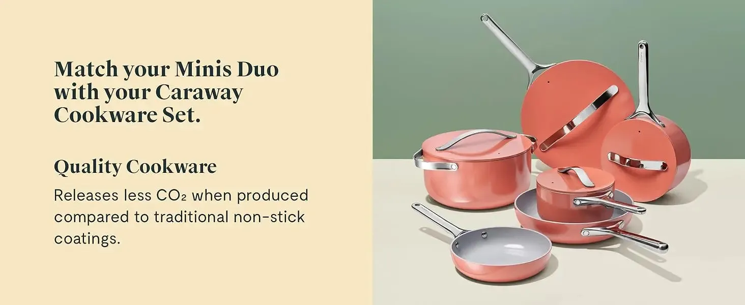 Caraway Mini Cookware Set with Fry Pan & Sauce Pan