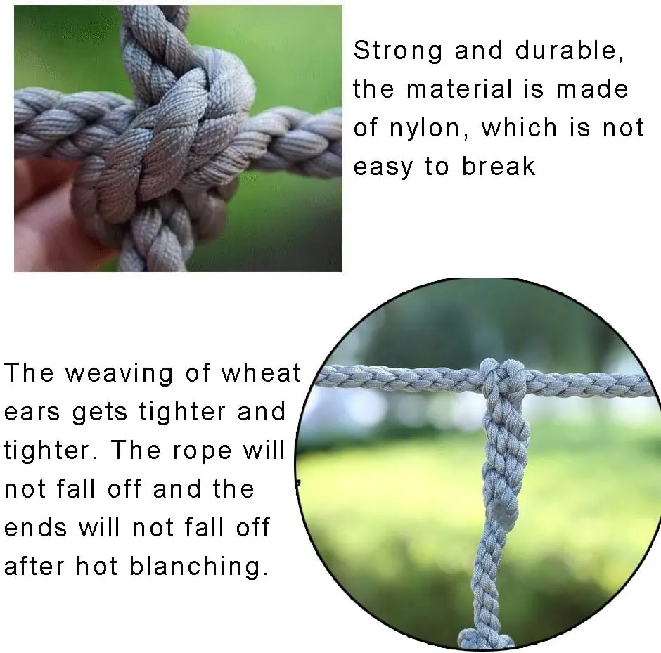 Cargo Climbing Net Outdoor Treehouse Nylon Truck Trailer Nets Playground Heavy Duty Swings Net Safety Net Cargo Net Child Playground Climbing Netting Dia 6mm (Size : 1X1m/3.3X3.3ft)