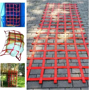 Cargo Net Playground,Custom Size,Rope Net Tree House Tree Fort Climb Climbing Ladder for Swing Set Indoor Climbing Wall Doorway Jungle Gym Ninja Rope Course Kids Indoor Exercise,Heavy Duty