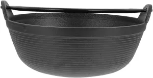 Cast Iron Cauldron Pot Portable Outdoor Cookware for Camping Multi-purpose Stewing and Soups Temperature Design for Consistent Distribution