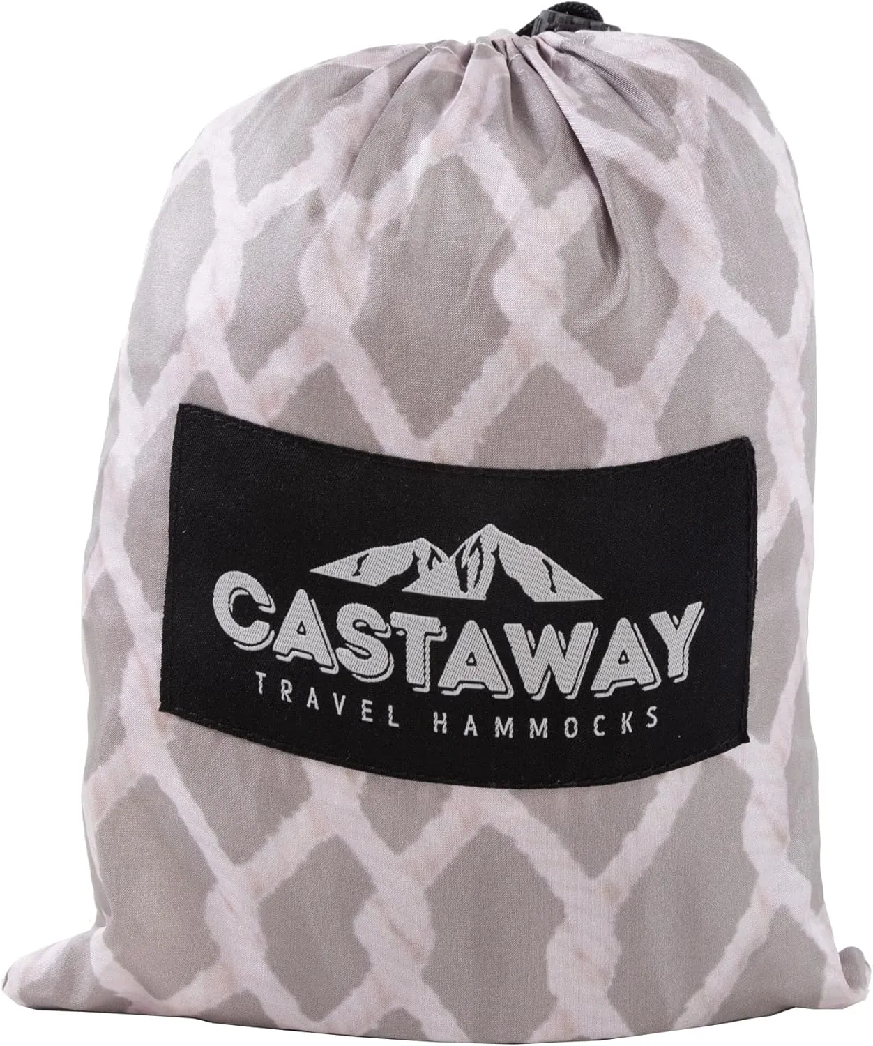 Castaway Travel Hammocks Double Rope Design Camping Hammock with 2 Tree Straps, Triple Stitched Durable Nylon Material, Compact Design for Backpacking, Travel, Beach, Backyard, Patio, Hiking