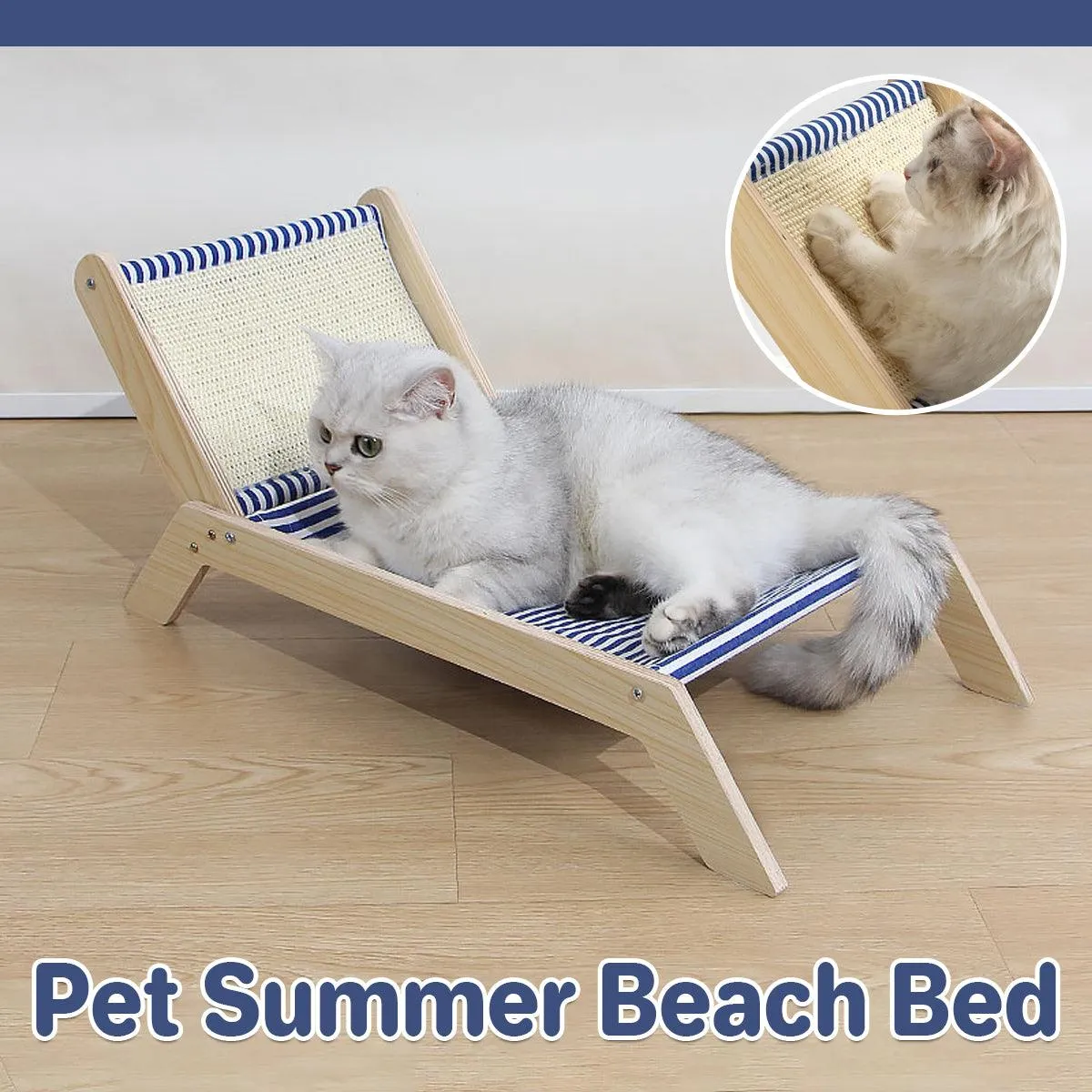 Cat Bed Summer Lounger Pet Sleeping Nest Breathable Comfortable Bed for Cats