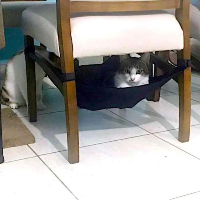 Cat Hammock Under Chair Cozy Hanging Cat Bed