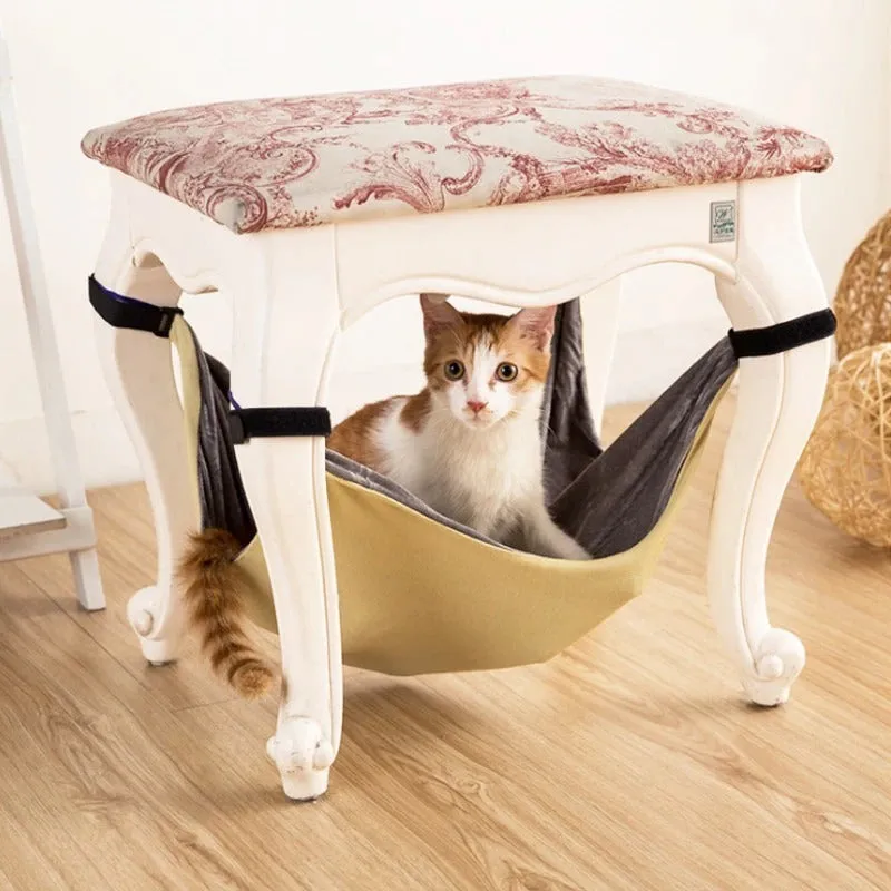 Cat Hammock Under Chair Cozy Hanging Cat Bed