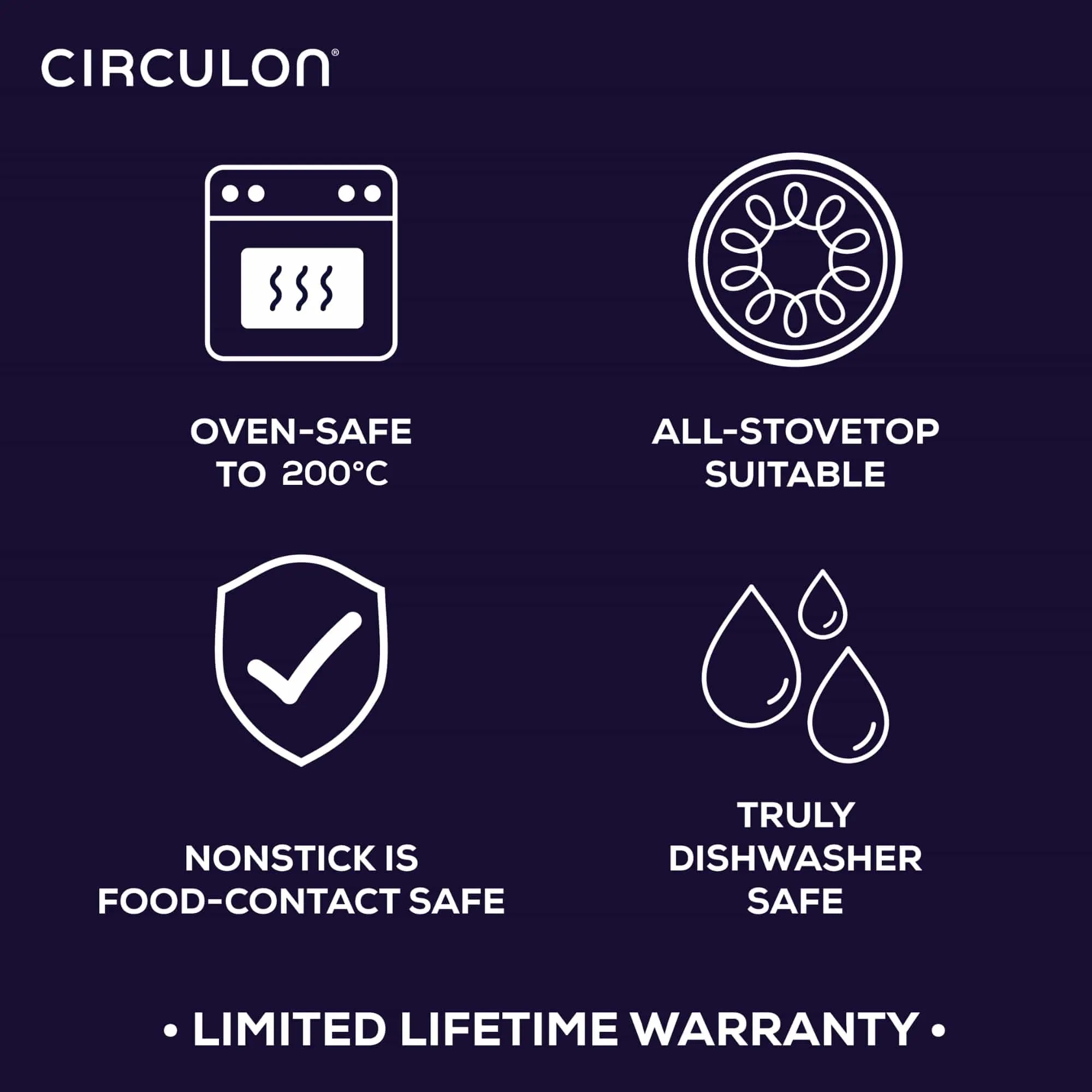 Circulon ScratchDefense Nonstick Induction Covered Sauteuse 28cm/4.7L
