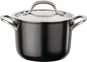 Circulon Ultimum Nonstick Sauce Pan/Saucepan with Lid, 3 Quart, Black