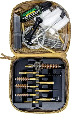 Clenzoil Tactical Gun Cleaning Kit | .223, 5.56mm, 380, 9mm, 300, 7.62mm | Rifle & Pistol Kit | Includes CLP, Bore Brushes, Patches, Tools & More