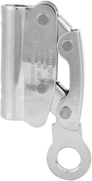 Climbing Descender Stop Descender Self Braking Clamp Anti Fall Protection Equipment Round Hole for Climbing Rope (Round Hole Hanging Point)