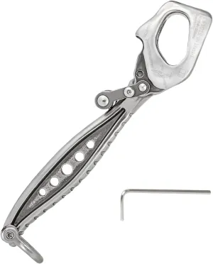 Climbing Descender，Stainless Steels Climb Descender Rigging Plate Rappel Rock Climbing Rescuing Device Downhill Equipment Heavy Duty