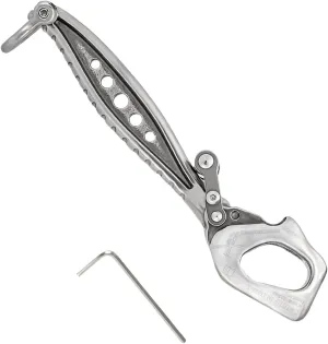 Climbing Descender，Stainless Steels Climb Descender Rigging Plate Rappel Rock Climbing Rescuing Device Downhill Equipment Heavy Duty