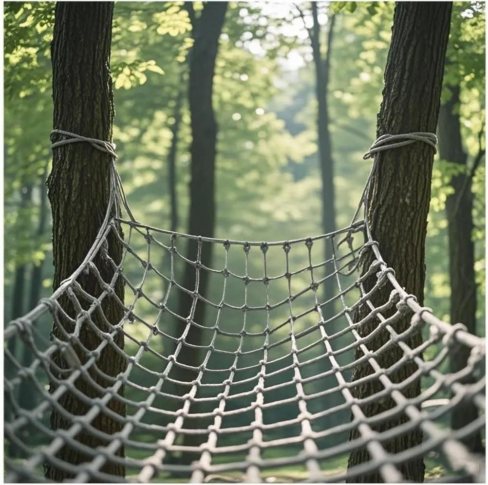 Climbing Frame Net for Outdoor Kids,Heavy Duty Climbing Net for Swing Set,Cargo Net,Playground Backyard Adventure Safety Net,Rope Ladder,100x100cm,10cm 6mm