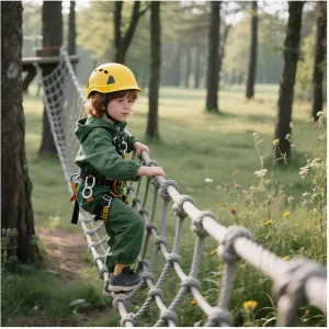 Climbing Net for Kids Playground Safety Netting Outdoor Truck Trailer Heavy Duty Rope Ladder Stair Balcony Railing Protection Net,5x5m(16.4x16.4ft)