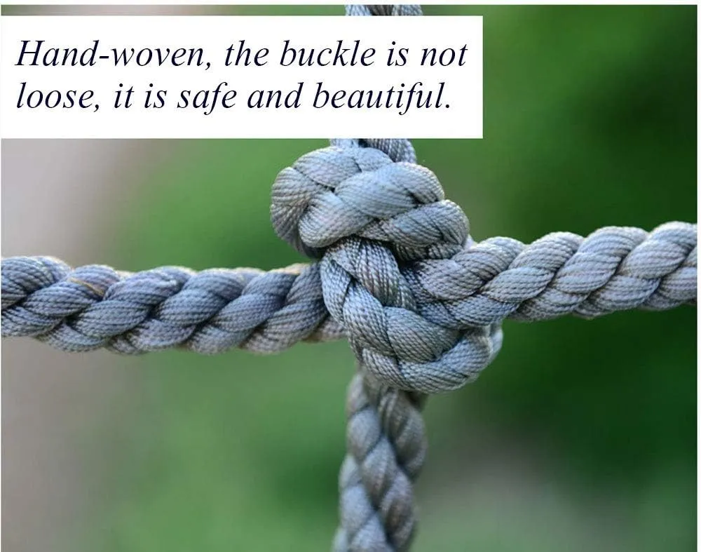 Climbing Net for Kids,Safety Nets Cargo Rope Ladder Truck Trailer Heavy Duty Netting Balcony Banister Stair Protection Fence Decor Mesh Nets Netting,for Container Grid Rail Playground Indoor Outdoor
