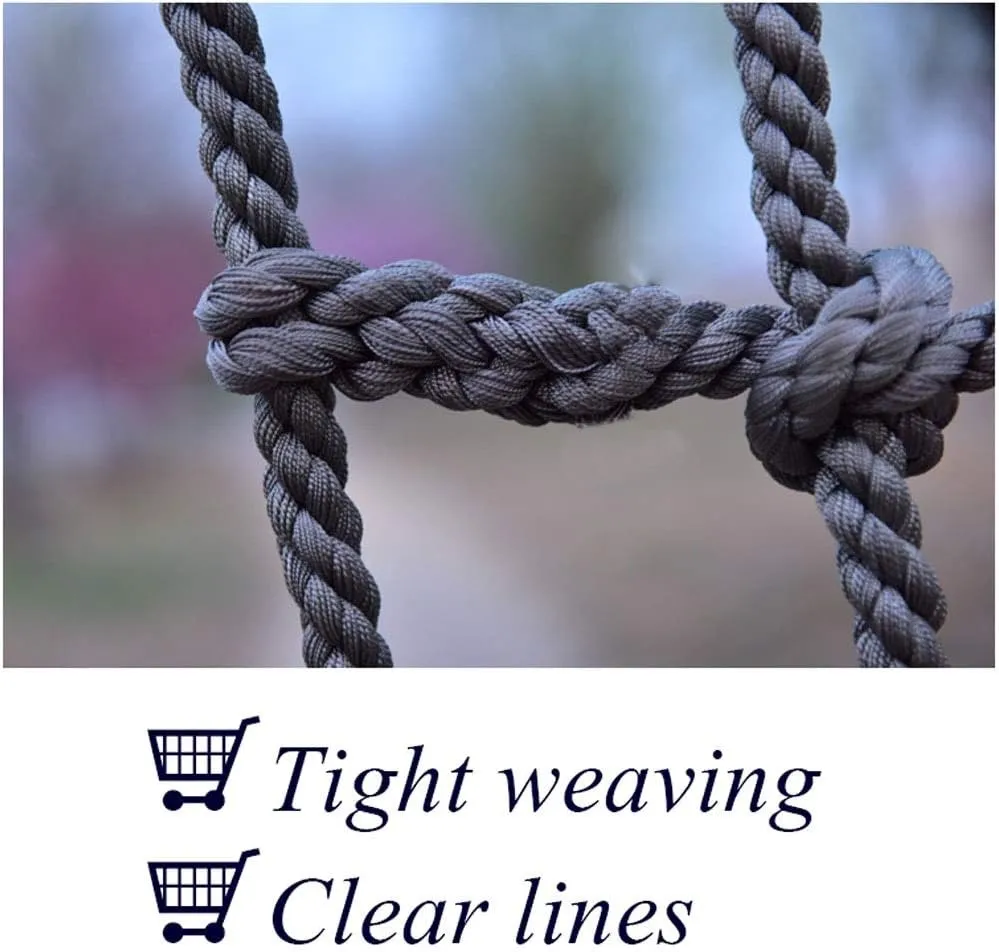 Climbing Net for Kids,Safety Nets Cargo Rope Ladder Truck Trailer Heavy Duty Netting Balcony Banister Stair Protection Fence Decor Mesh Nets Netting,for Container Grid Rail Playground Indoor Outdoor