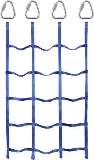 Climbing Net, Heavy Duty Climbing Cargo Net Rope Ladder, Outdoor Cargo Net for Climbing (Color : Dark Blue)